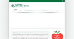Desktop Screenshot of nutritionaldevelopmentservices.org